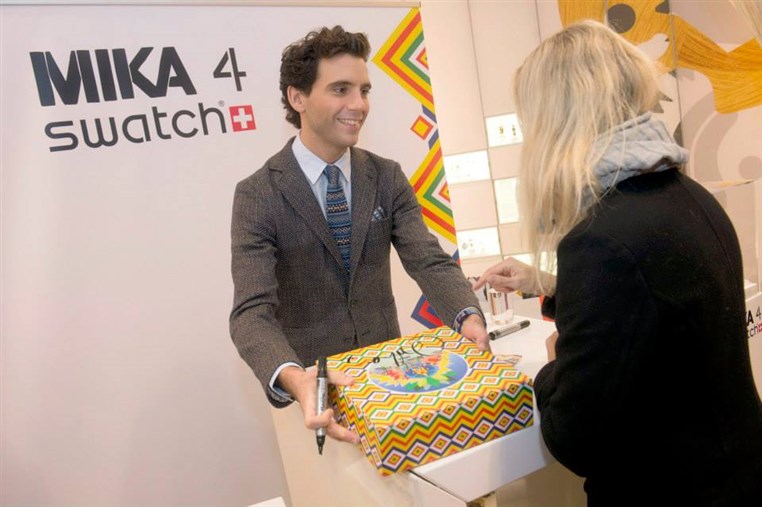 Mika Swatch Signing